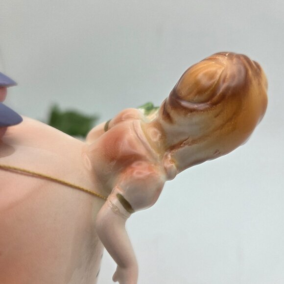 Vintage Josef Originals November Topaz Birthday Stone Figurine (Repaired) - Picture 10 of 13